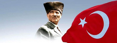 Atatürk ve Türk Bayrağı facebook kapak fotoğrafı